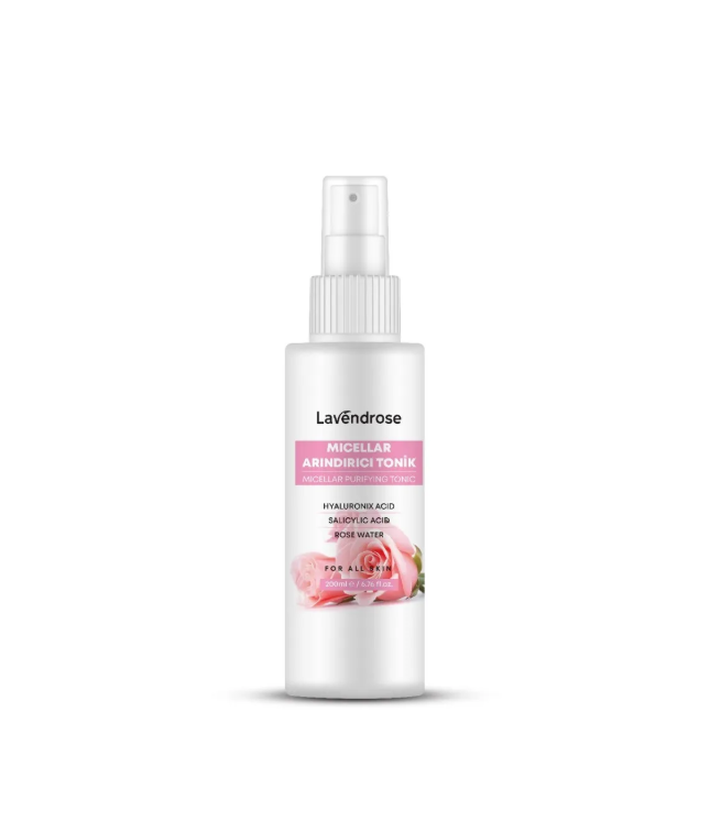 Micellar Arındırıcı Ve Nemlendirici Tonik 200 ML | Hyalüronik Asit - Salisilik Asit - Gül Suyu