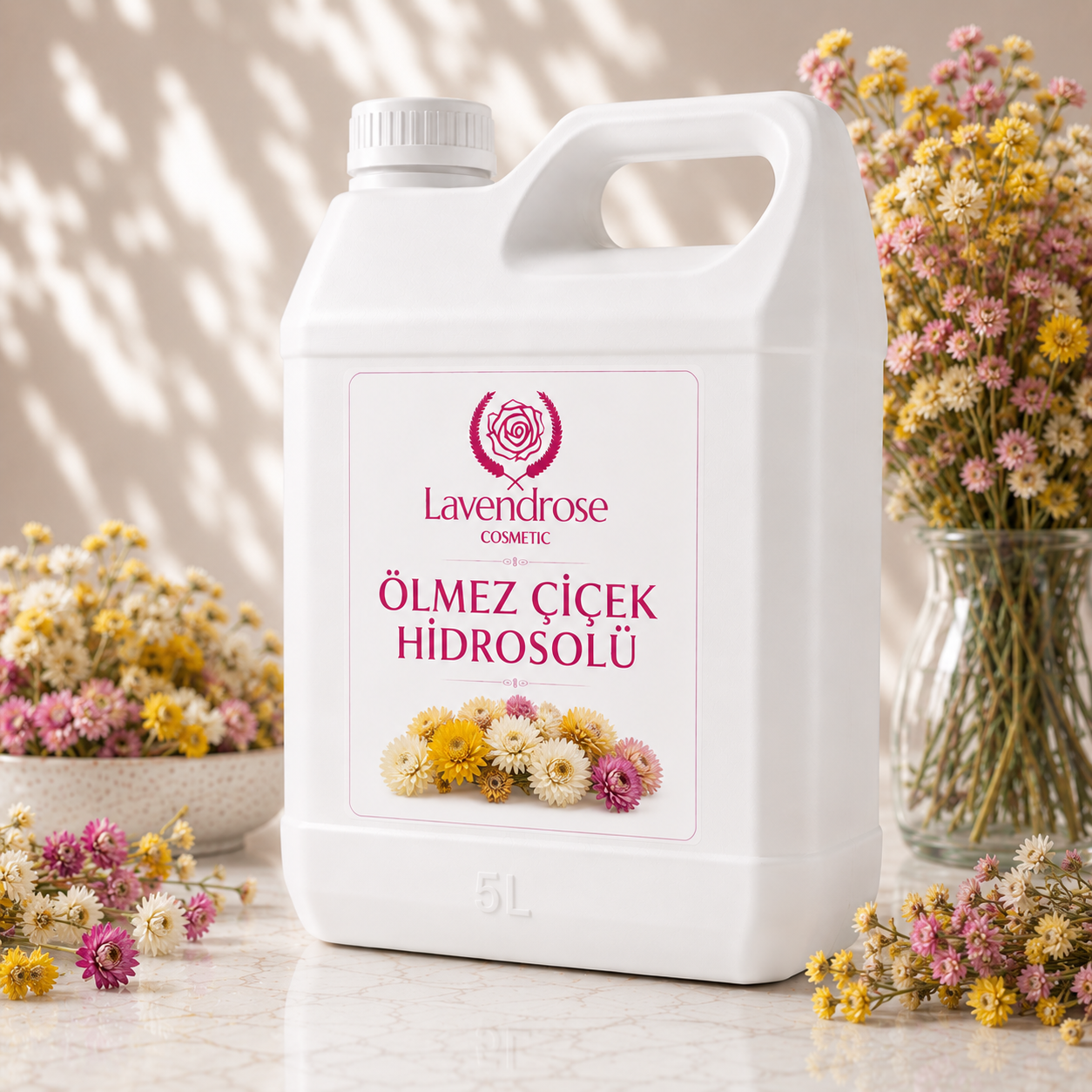 Ölmez Çiçek Hidrosolü – (Altınotu Hidrosolü) immortelle Hydrosol – Helichrysum İtalicum