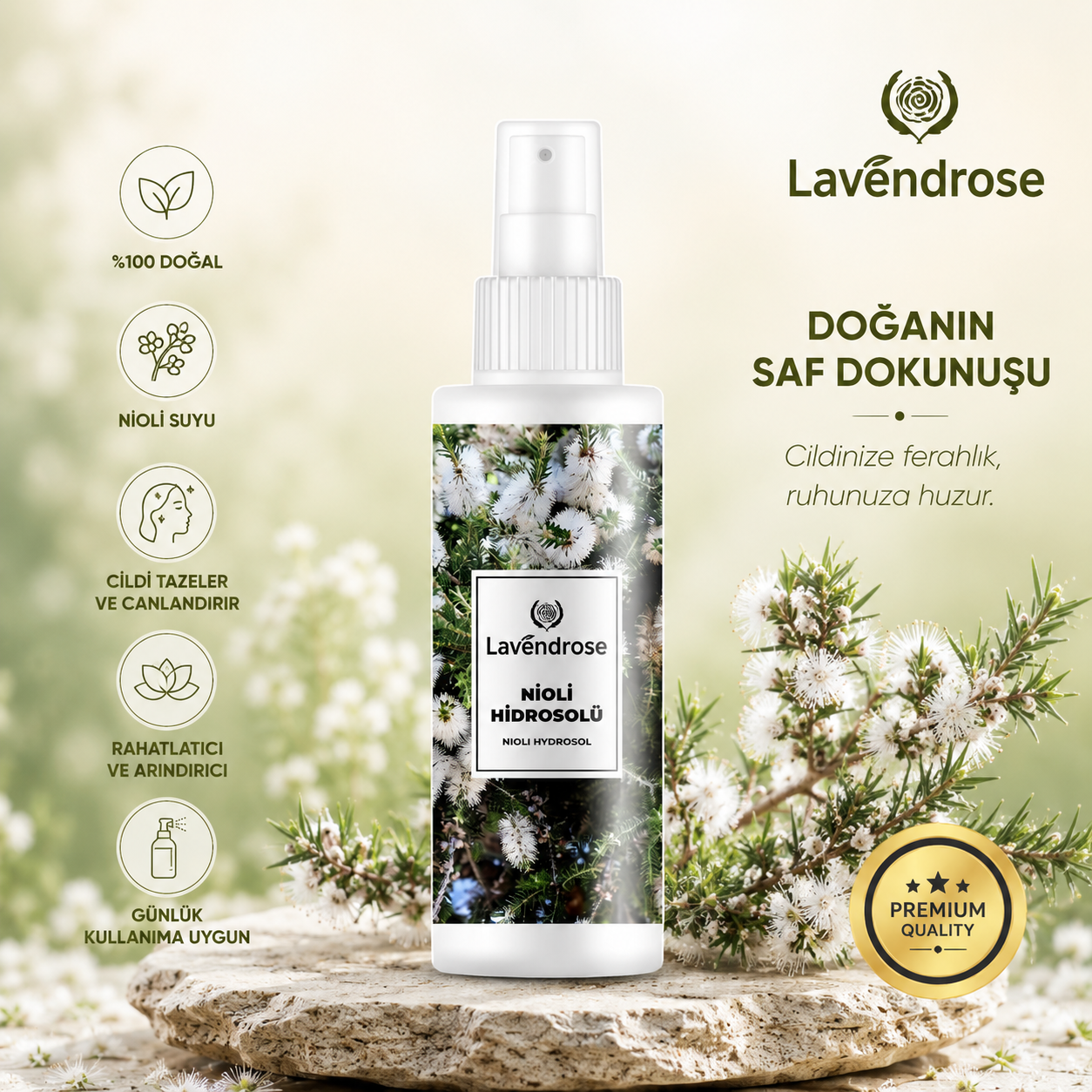 Niaouli Hidrosolü 100 ML | %100 Doğal Ve Saf - Niaouli Hydrosol