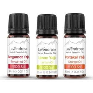 Yoga Enerji Uçucu Yağ Aromaterapi Set | %100 Saf Bergamot, Portakal, Limon Yağları - Yoga Energy Essential Oil Aromatherapy Set