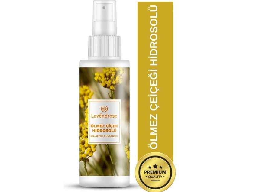 Akne Karşıtı Ölmez Çiçek Hidrosolü 100 ML | Anti Aging Cilt Bakım Tonik - %100 Doğal - Altın Otu