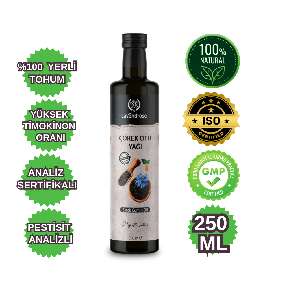 Çörek Otu Yağı 250 ML %100 Saf | Soğuk Sıkım - Cold Press