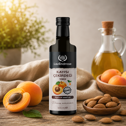 Kayısı Çekirdeği Yağı 100 ML %100 Saf | Apricot Kernel Oil - Soğuk Sıkım