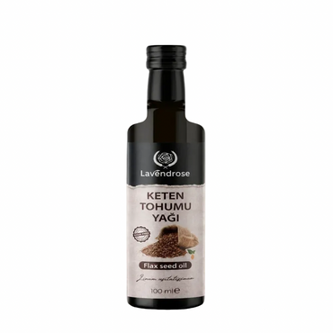 Keten Tohumu Yağı 100 ML | Soğuk Sıkım - Flax Seed Oil - Linum Usitatissimum - Cold Press