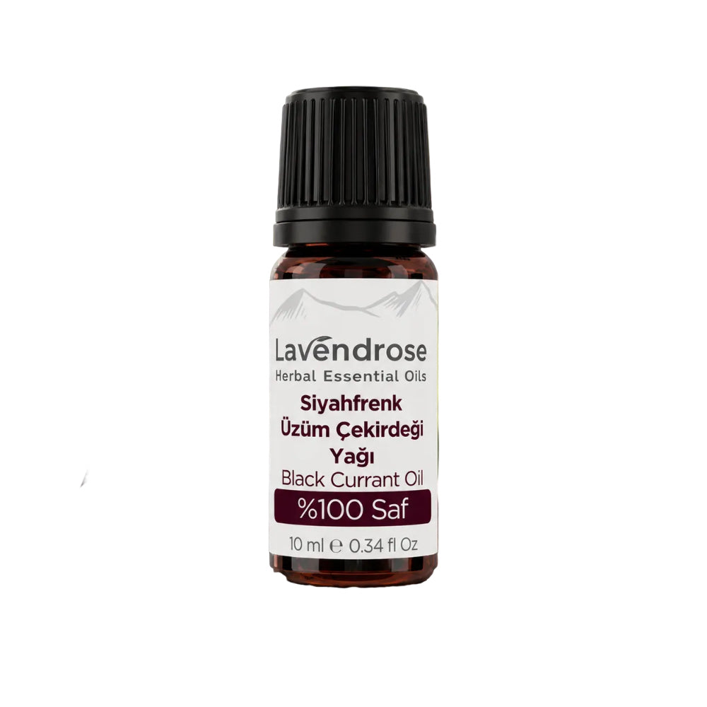 Siyah Frenk Üzümü Çekirdeği Yağı 10 ML %100 Doğal Omega 6 Yağı Soğuk Sıkım | Black Currant Oil - Ribes Nigrum - Cold Press