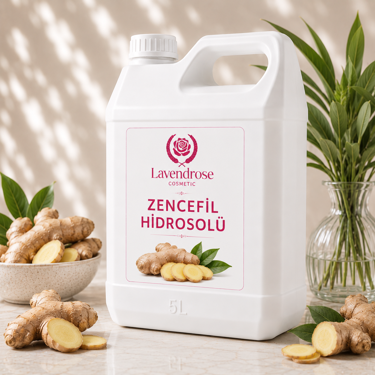 Zencefil Hidrosolü(Yağ Altı) – Ginger Hydrosol – Zingiber Officinalis