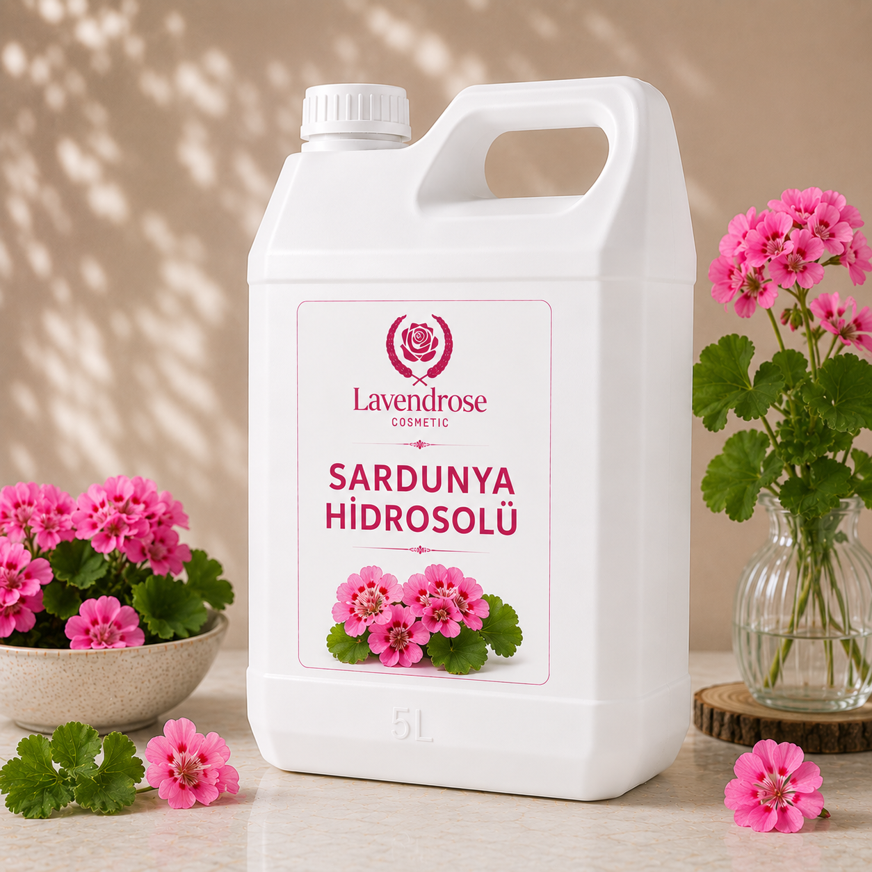 Sardunya (Itır) Hidrosolü (Yağ Altı) Pelargonium Graveolens Flower Water