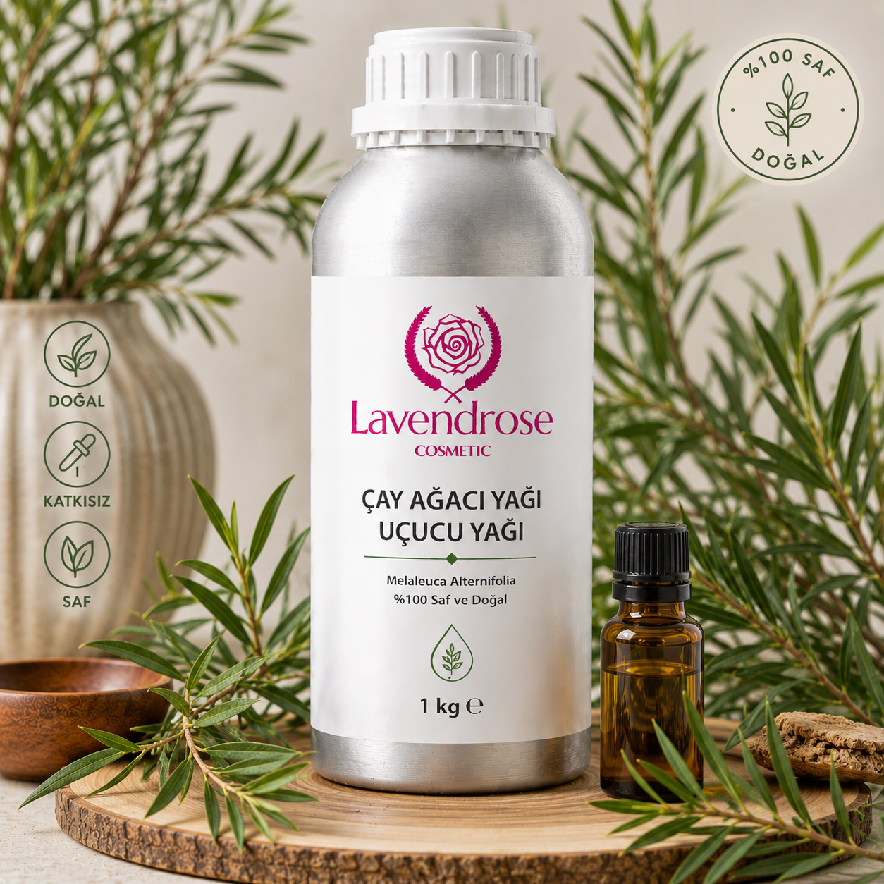 Çay Ağacı Yağı | Tea Tree Oil - Melaleuca Alternifolia Leaf - Distile Uçucu Toptan Yağ