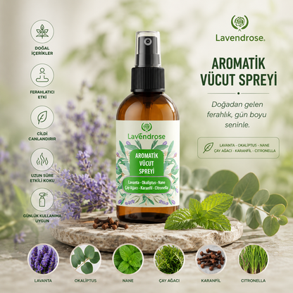 Aromatik Vücut Spreyi 100 ML | Lavanta ve Okaliptus Özlü