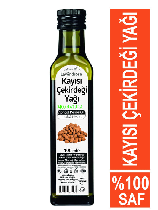Kayısı Çekirdeği Yağı 100 ML %100 Saf | Apricot Kernel Oil - Soğuk Sıkım