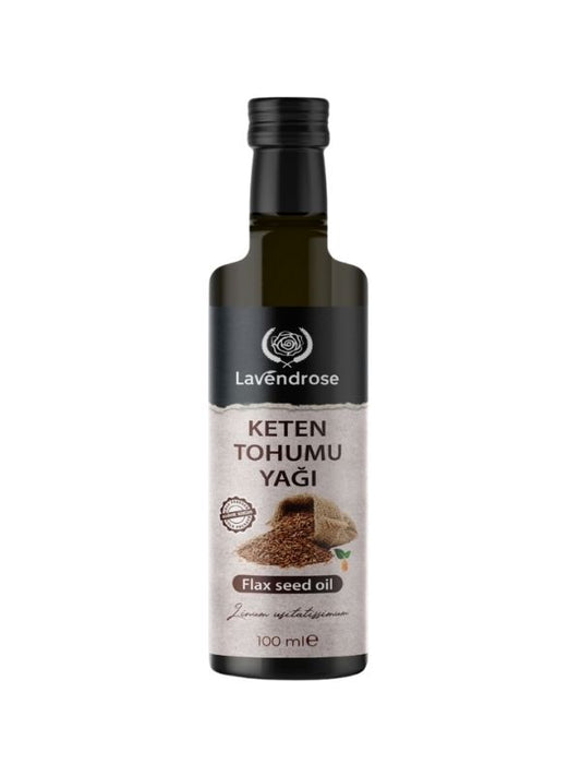 Keten Tohumu Yağı 100 ML | Soğuk Sıkım - Flax Seed Oil - Linum Usitatissimum - Cold Press