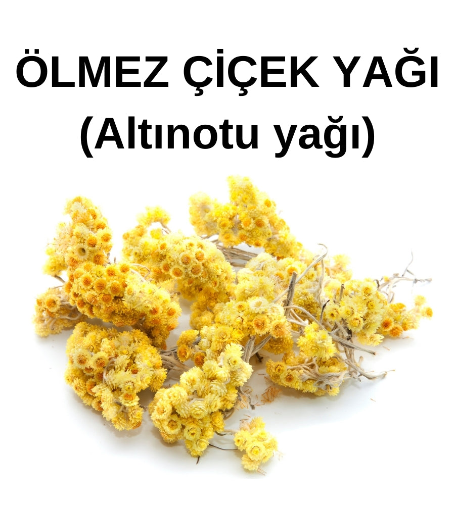 Ölmez Çiçeği Yağı | (Altınotu Yağı) - immortelle Flower Oil - Helichrysum Italicum - Distile Uçucu Toptan Yağ