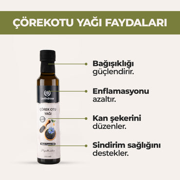 Çörek Otu Yağı 250 ML %100 Saf | Soğuk Sıkım - Cold Press